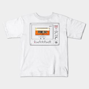 vintage Cassette Tape Player Kids T-Shirt